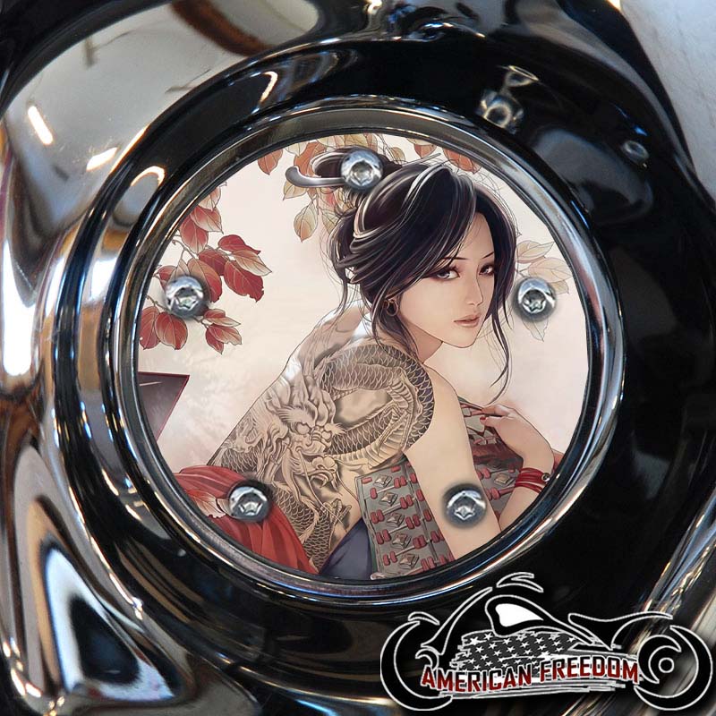 Custom Timing Cover - Dragon Tattoo Girl